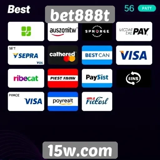 Opções de pagamento disponíveis na plataforma bet888t